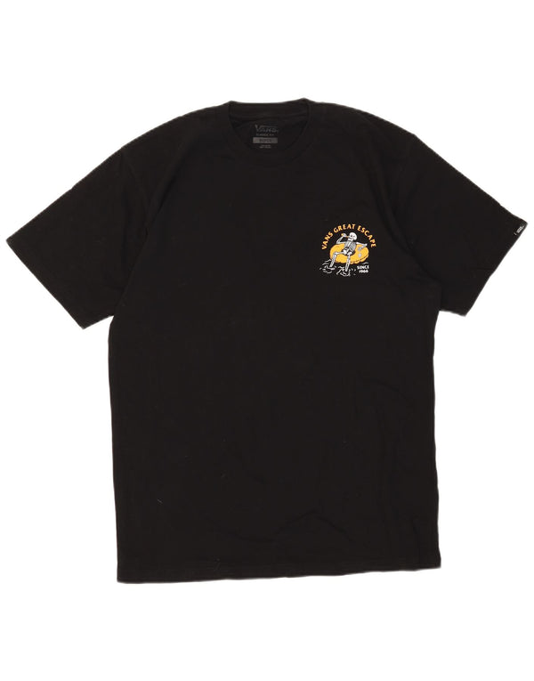 Camiseta masculina VANS Classic Fit Graphic Top Médio Algodão Preto