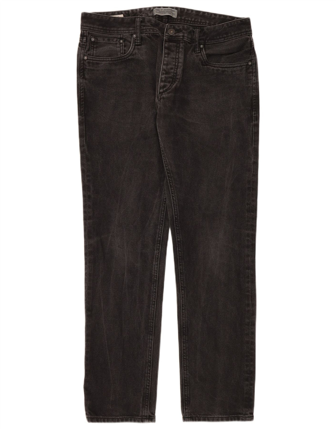 JACK & JONES Calça jeans masculina slim W34 L32 algodão preto