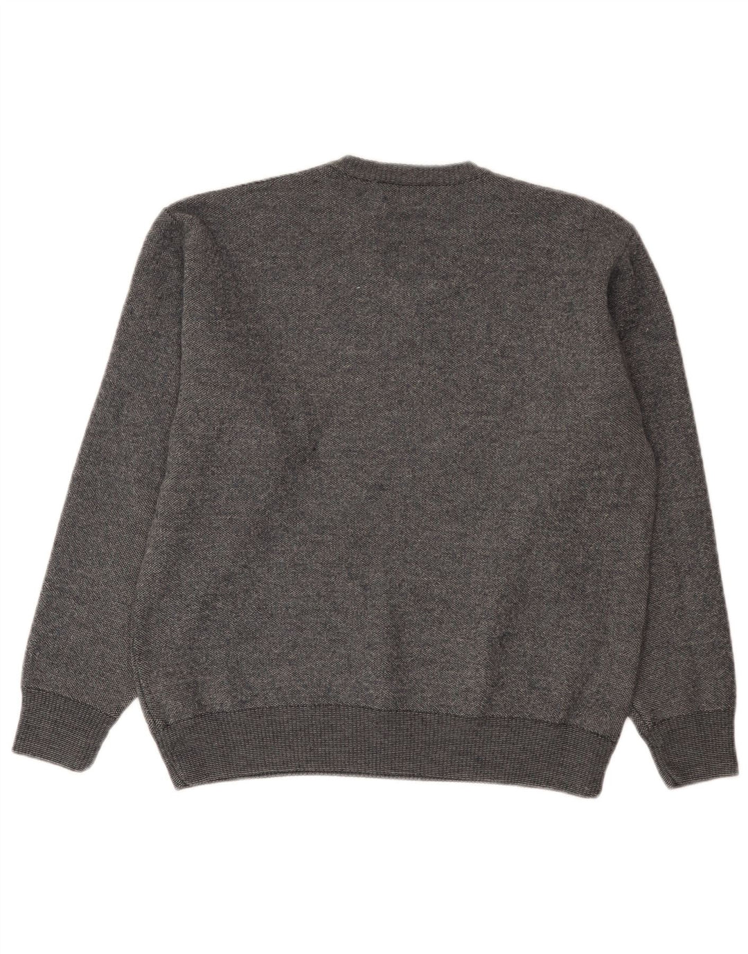 Suéter feminino Marks & Spencer com decote em V Reino Unido 16 grande cinza manchado