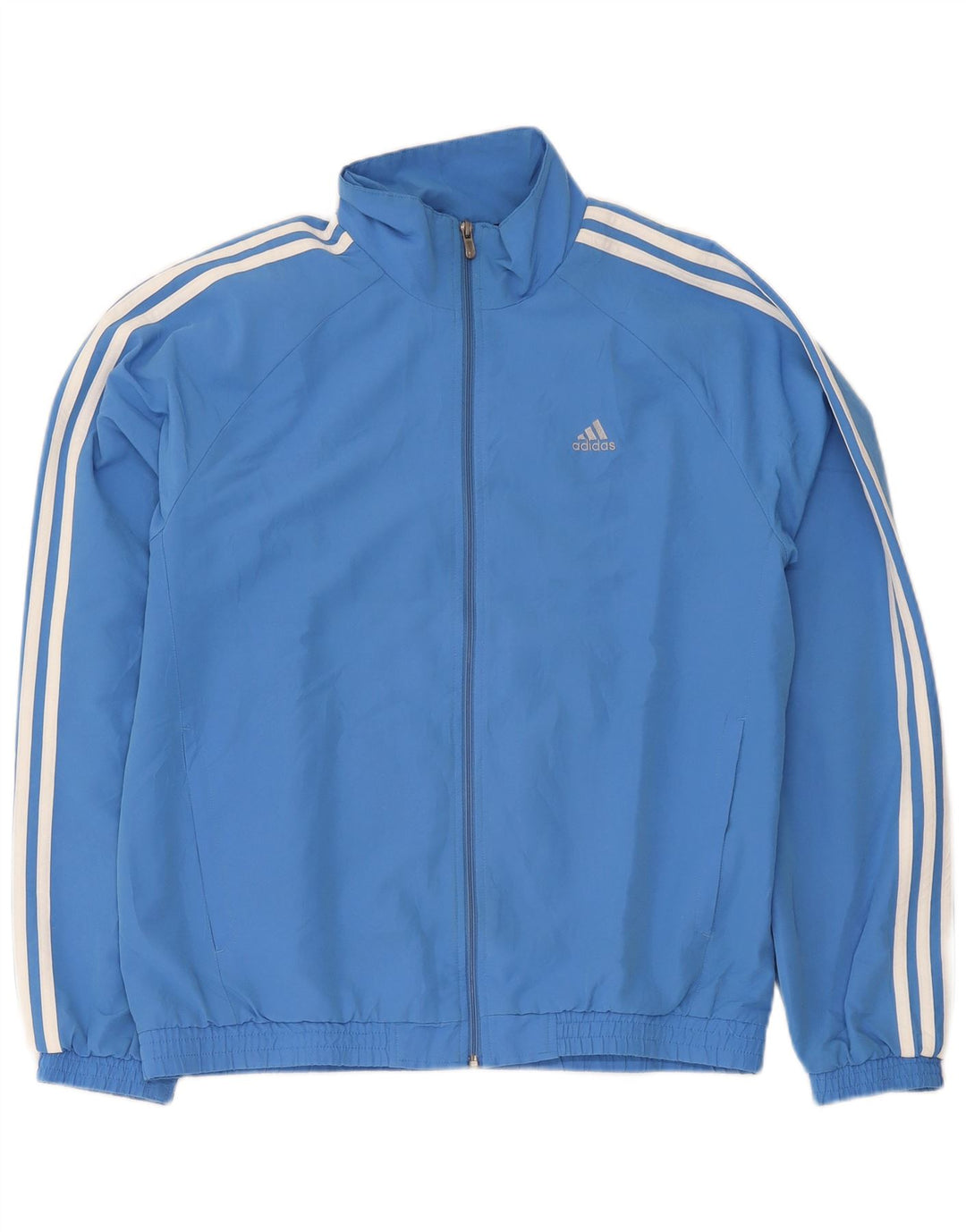Adidas Mens Treino Top Jaqueta Médio Azul Poliéster Esportes