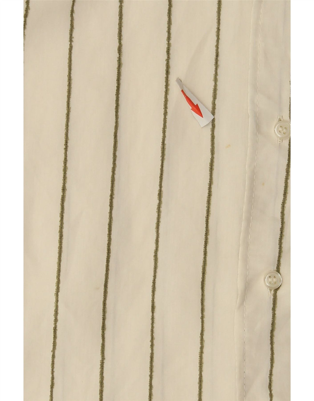 Camisa oversized feminina ZARA Reino Unido 10 pequeno modal listrado branco