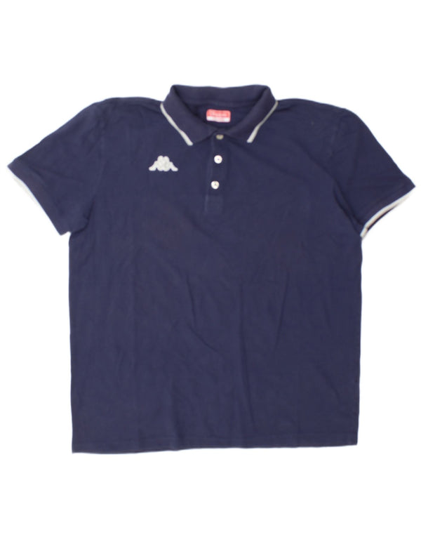 Camisa polo masculina Kappa 2XL algodão azul marinho