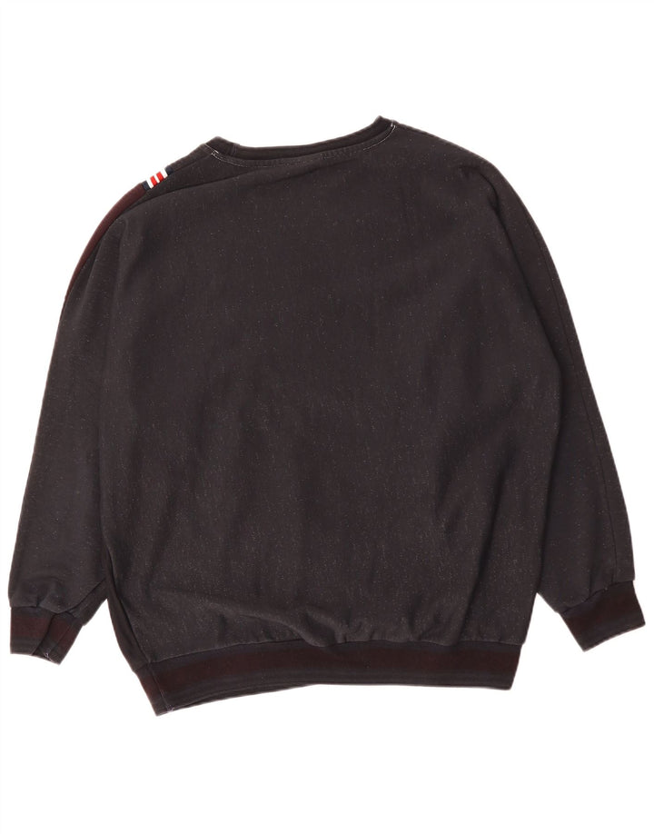 ELLESSE moletom gráfico masculino jumper grande algodão colorblock azul marinho