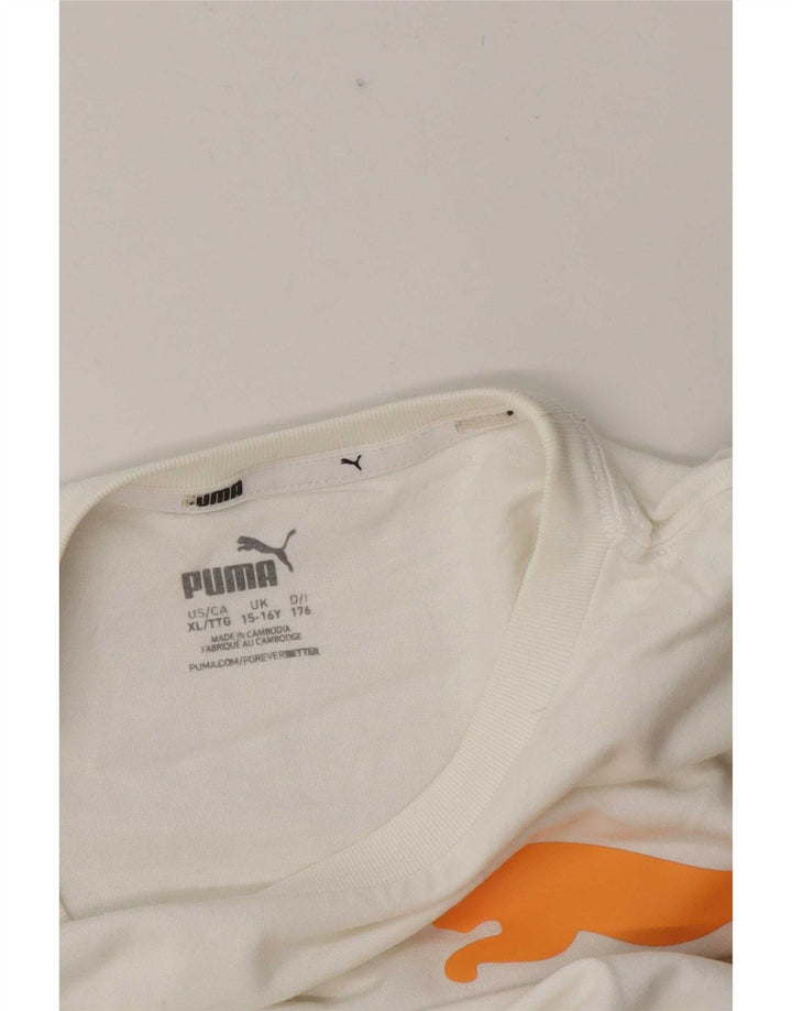 Camiseta Puma Menino Graphic 15-16 Anos Branco