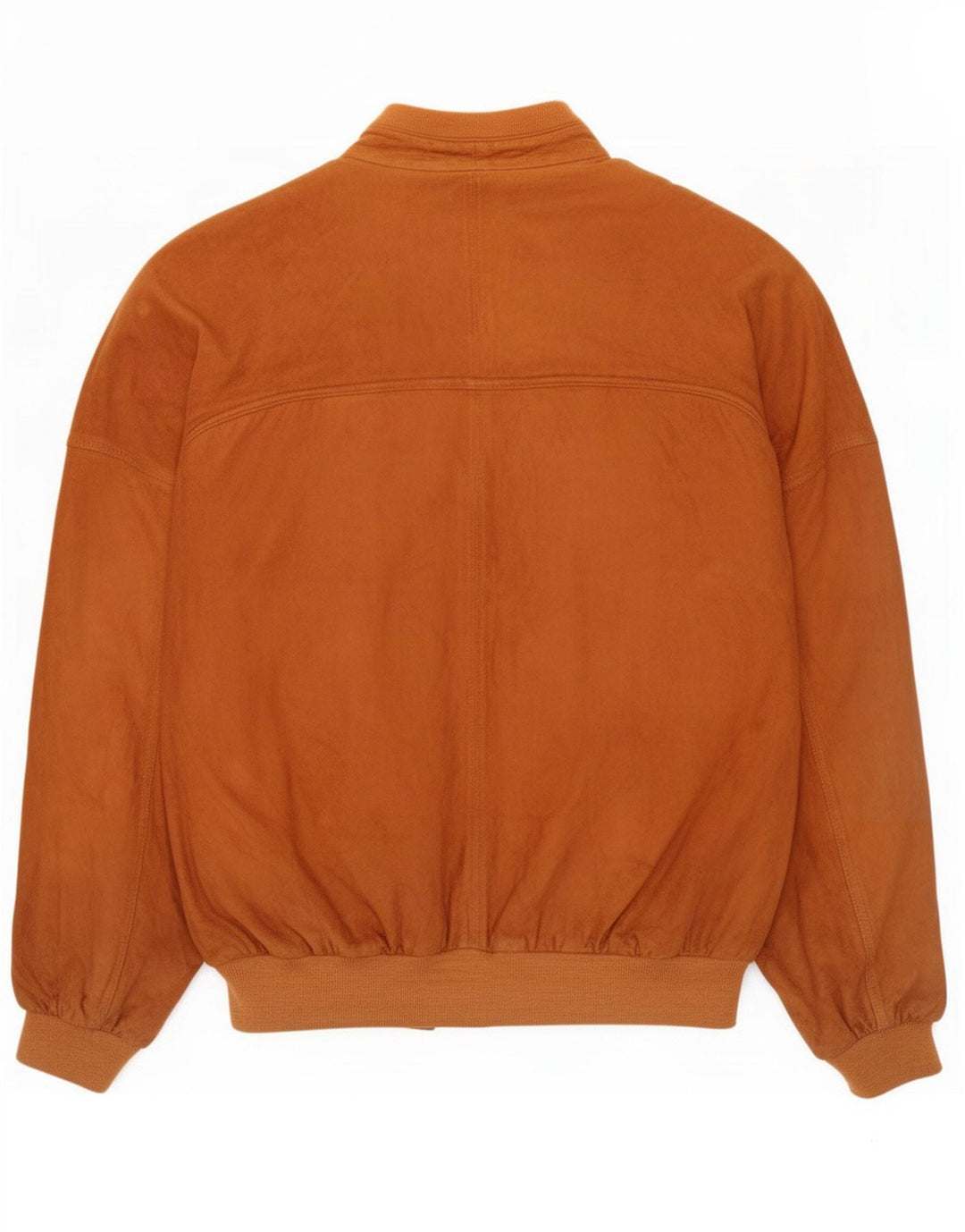 Jaqueta bomber masculina vintage de camurça IT 56 3XL couro marrom