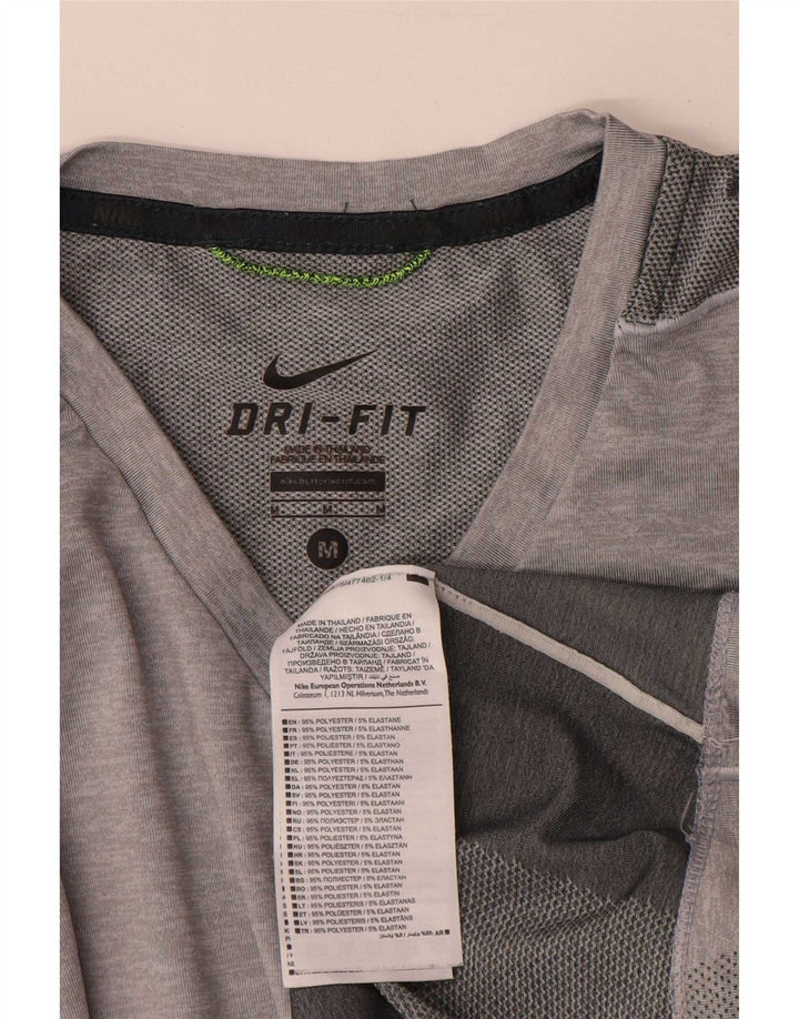 Camiseta Nike Masculina Dri Fit Top Cinza Médio Poliéster
