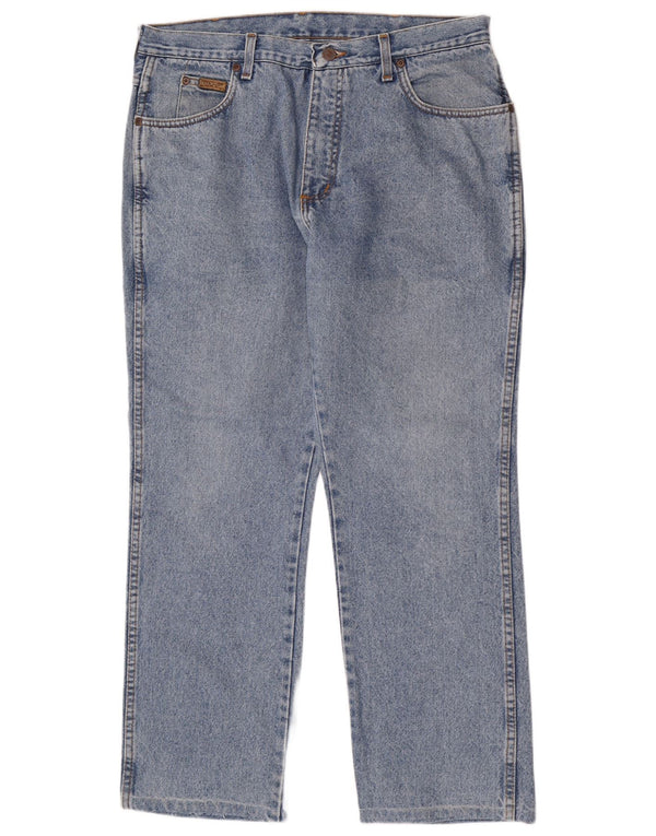 Wrangler Masculino Texas Regular Straight Jeans W36 L28 Azul Algodão