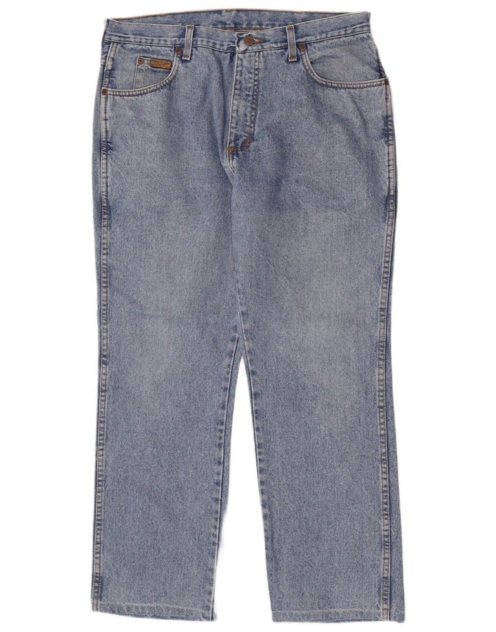Wrangler Masculino Texas Regular Straight Jeans W36 L28 Azul Algodão