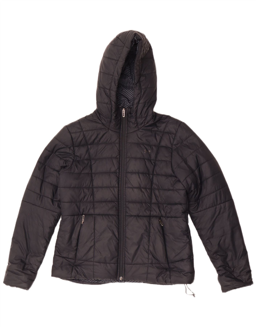 Jaqueta acolchoada com capuz feminina Under Armour Cold Gear Reino Unido 14 médio preto