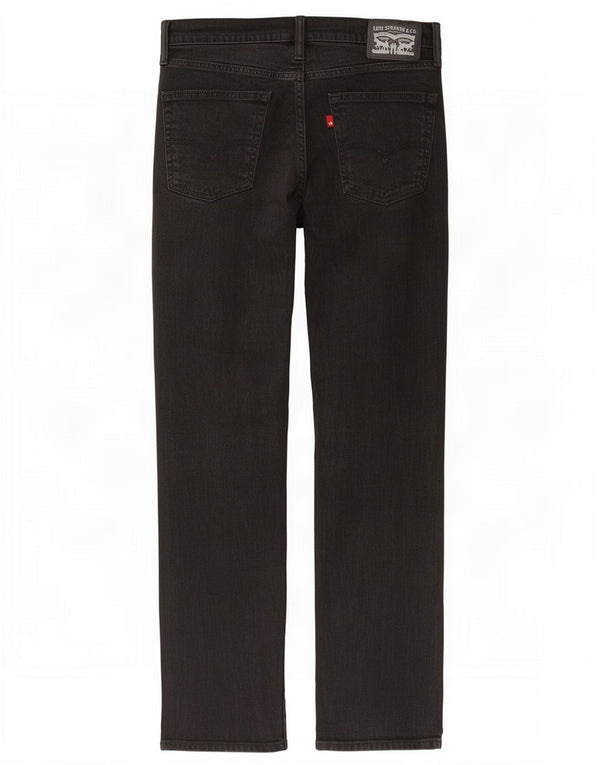 Levi's Mens Straight Jeans W32 L32 Algodão Preto