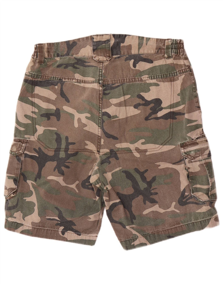 Solognac Mens Cargo Shorts Médio W34 Algodão Camuflado Multicolorido