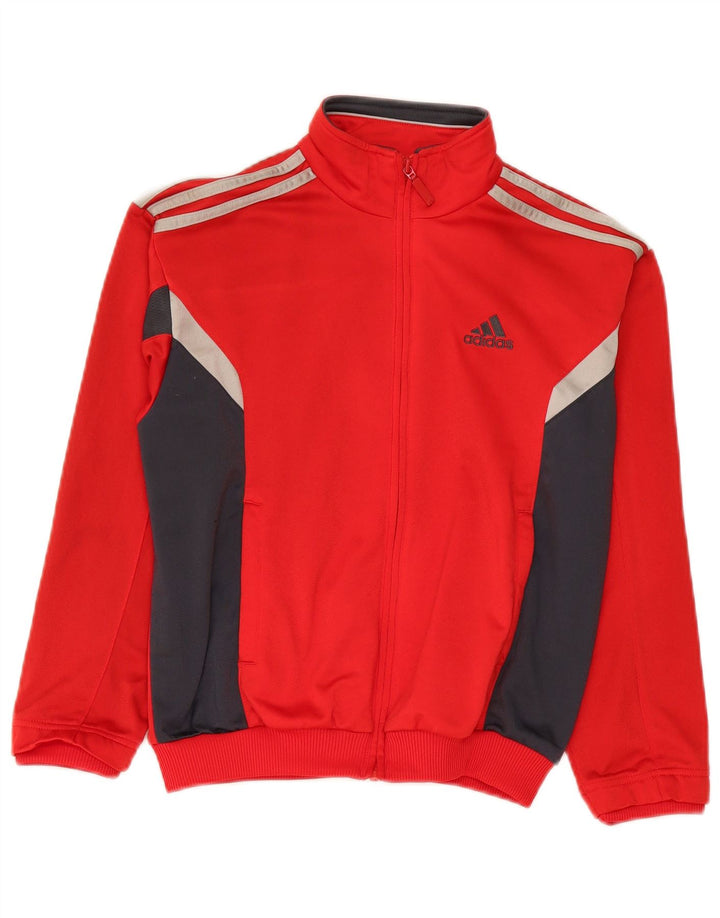 Jaqueta Adidas Boys Graphic Tracksuit Top 11-12 Anos Vermelho Colorblock