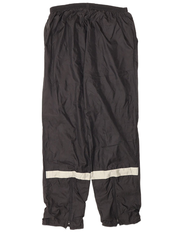 Calça de treino masculina vintage XL preto Colourblock Nylon
