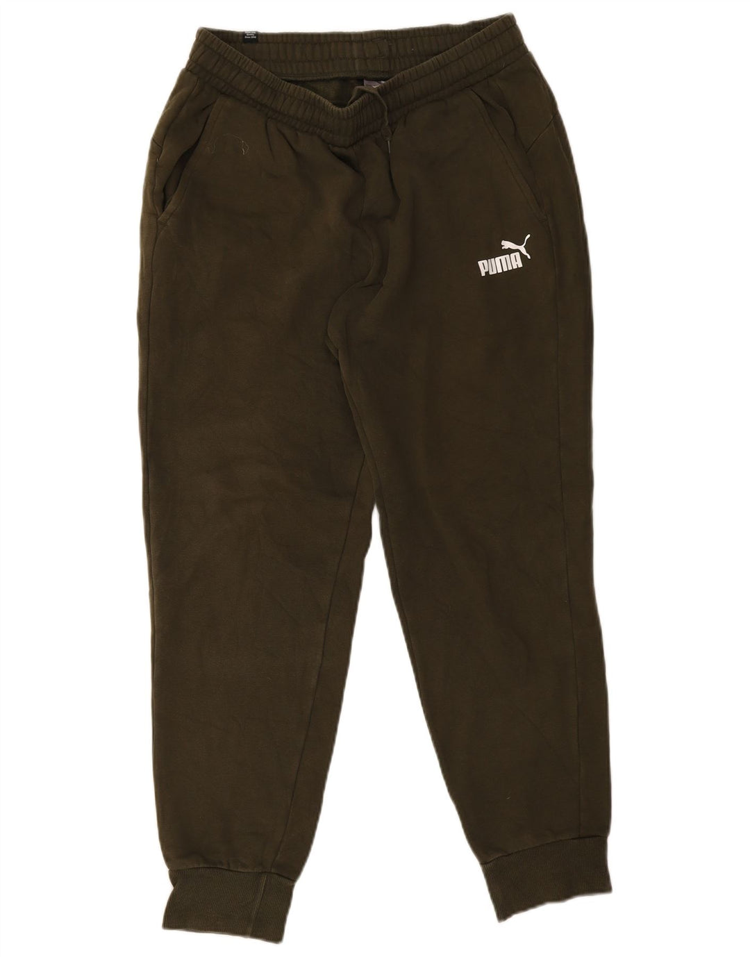 Calça esportiva masculina Puma Joggers grande algodão cáqui