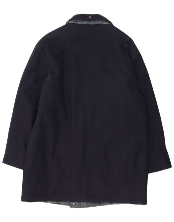 Sobretudo reversível masculino Navigare UK 40 grande azul marinho