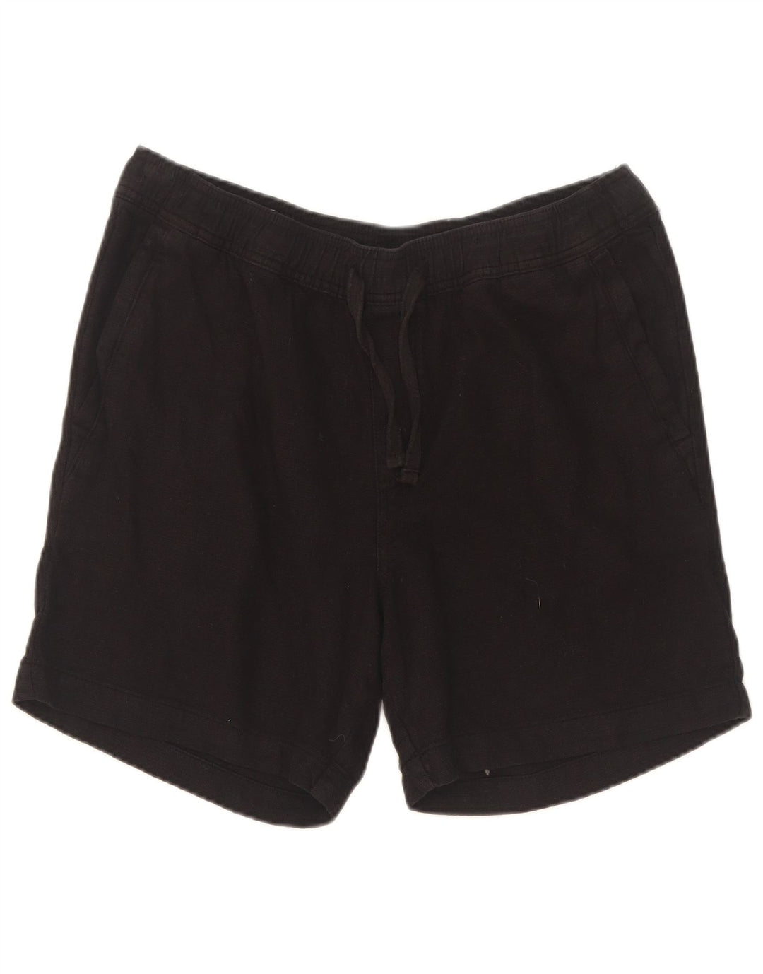 Zara Mens Sport Shorts Médio Algodão Preto