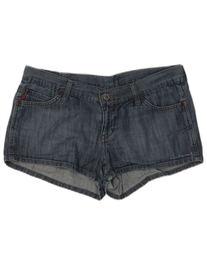 Shorts jeans feminino MUSTANG W31 algodão azul médio