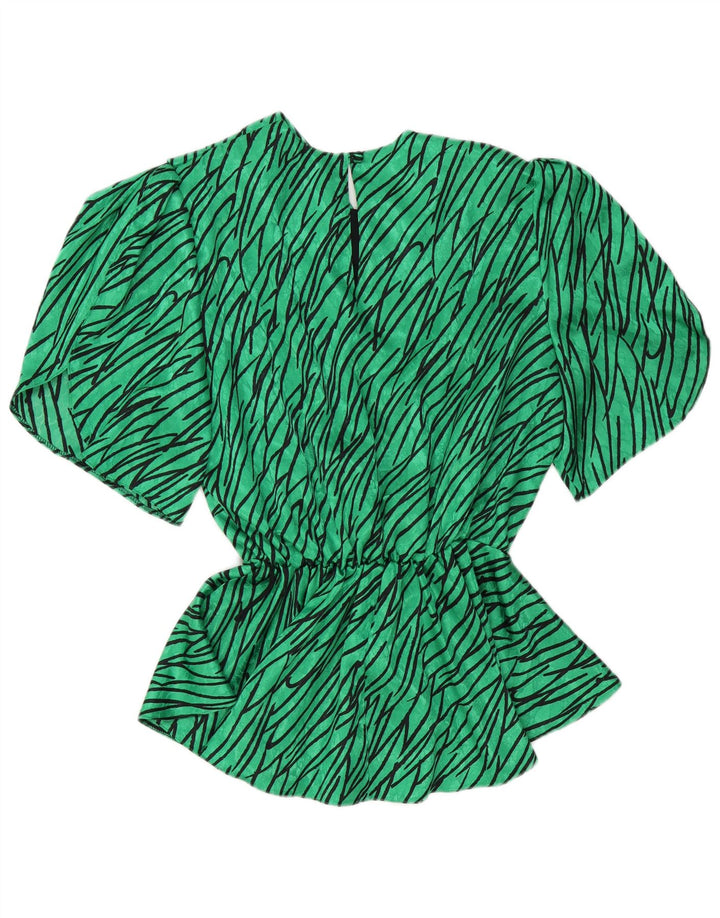 C&A Blusa Feminina Top EU 46 XL Verde Listrado