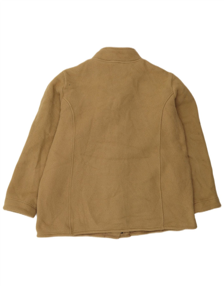 Jaqueta de lã feminina Marks & Spencer Reino Unido 20 2XL poliéster marrom