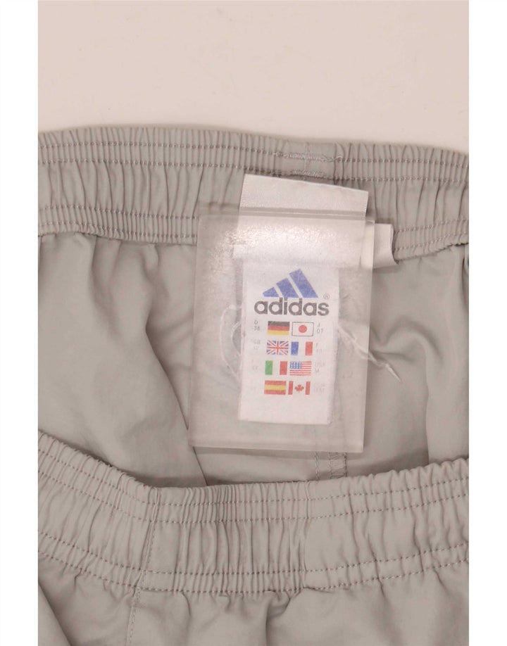 Shorts esportivos femininos Adidas UK 12 poliéster cinza médio