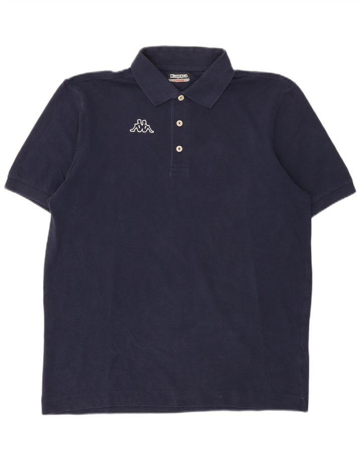 Camisa polo masculina Kappa grande azul marinho