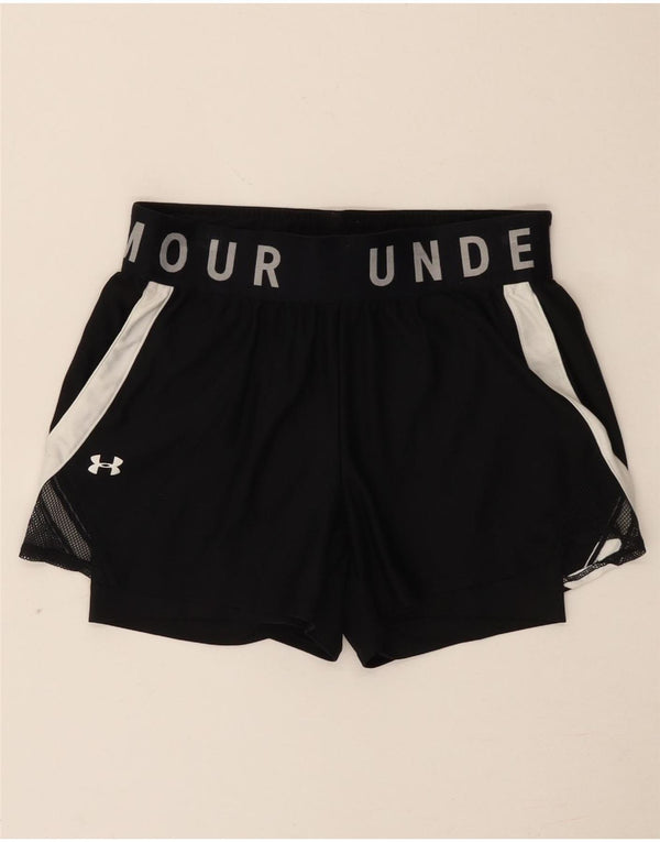 Shorts esportivos femininos Under Armour Heat Gear Graphic UK 6 XS preto