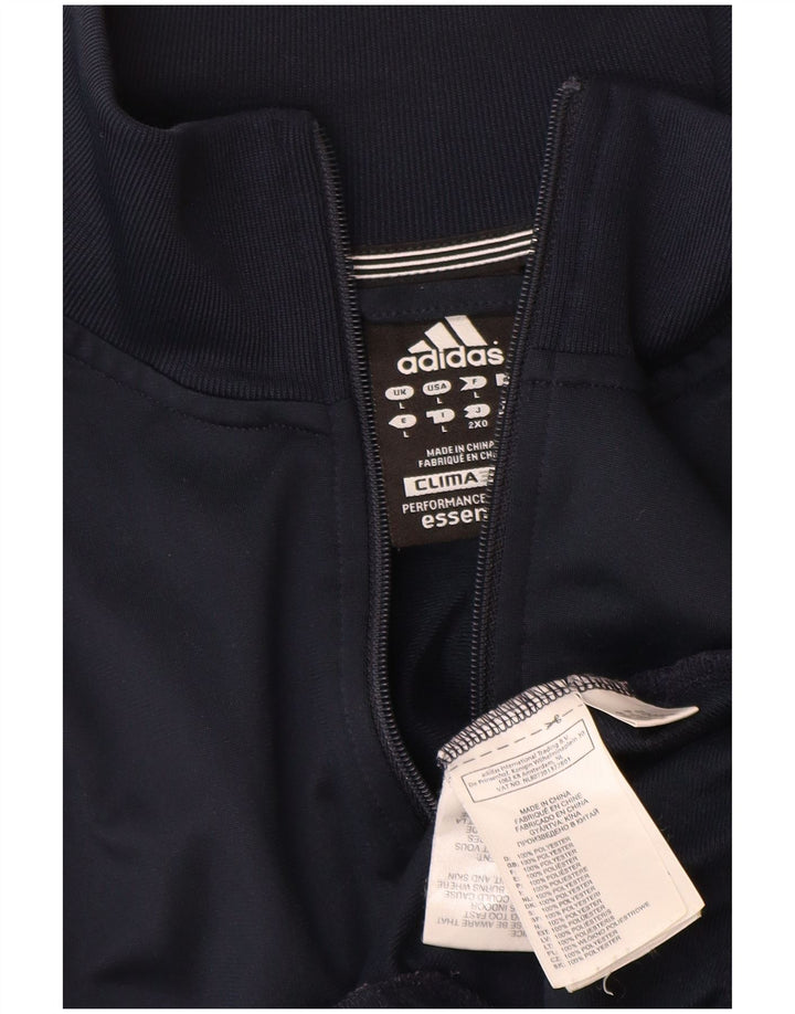 Adidas Mens Clima 365 Tracksuit Top Jacket Grande Poliéster Azul Marinho