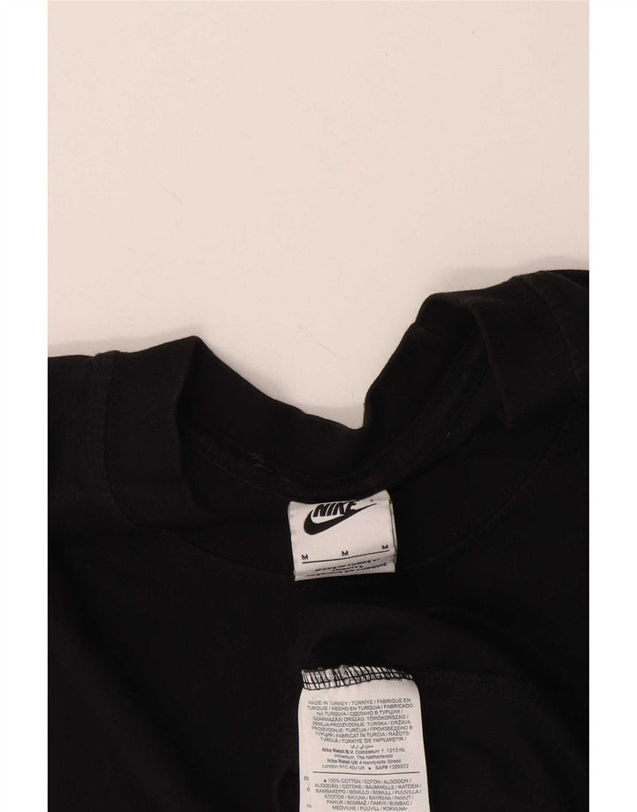 Camiseta Nike masculina gráfica Top médio algodão preto