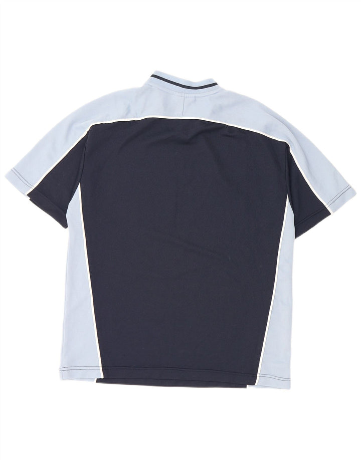 Camiseta masculina Umbro Top Médio Azul Marinho Colourblock Poliéster