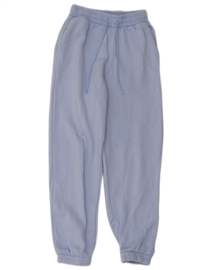 Calça de treino feminina Zara Joggers UK 8 pequeno azul poliéster