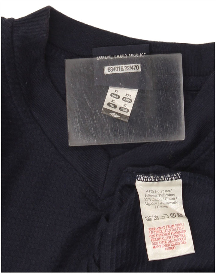 Camiseta masculina Umbro Top XL azul marinho poliéster