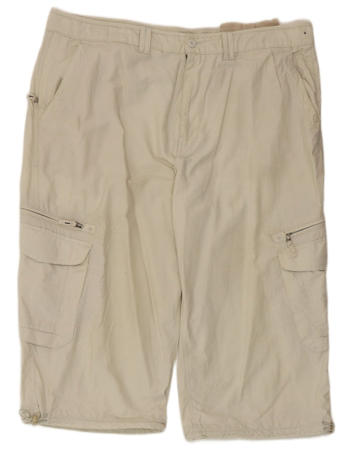 Shorts cargo masculino Marks & Spencer W40 XL algodão bege
