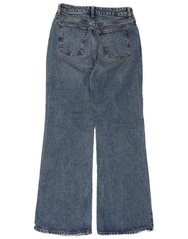 Jeans femininos relaxados e largos da Topshop W26 L30 algodão azul