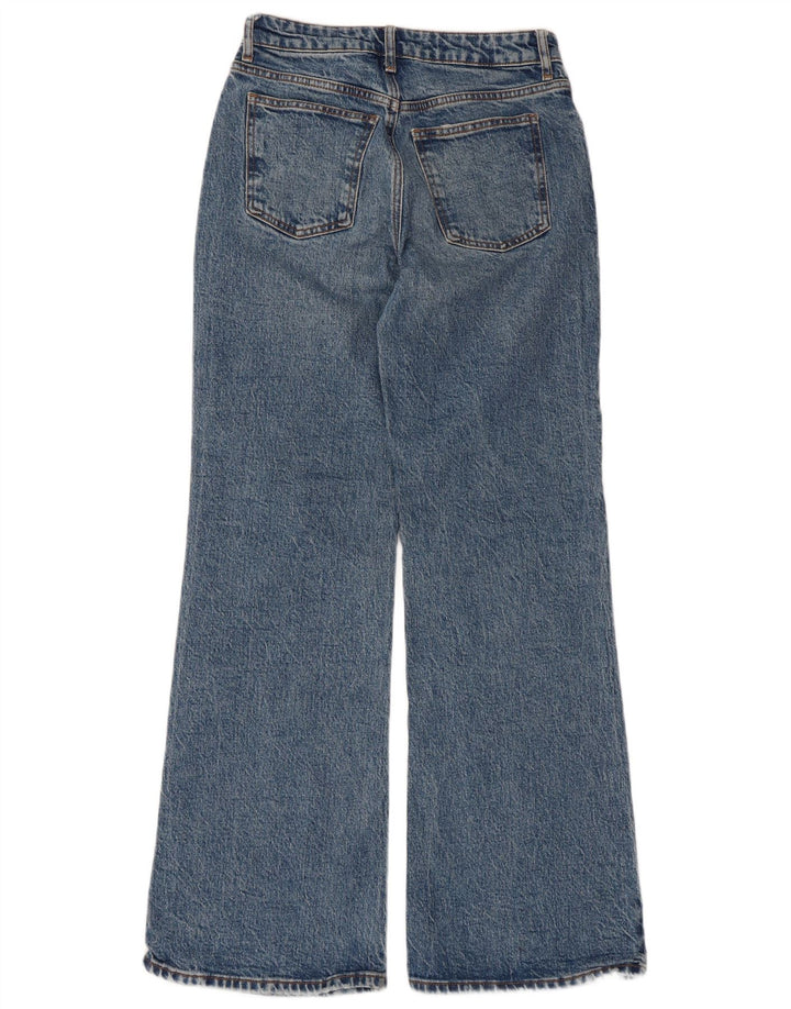 Jeans femininos relaxados e largos da Topshop W26 L30 algodão azul