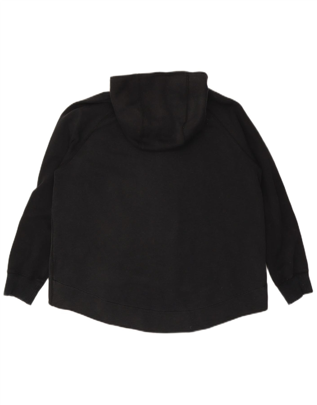 Suéter feminino Nike com capuz e zíper UK 16 grande algodão preto