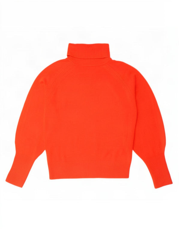Suéter feminino Marks & Spencer com gola redonda e acrílico vermelho pequeno Reino Unido 10