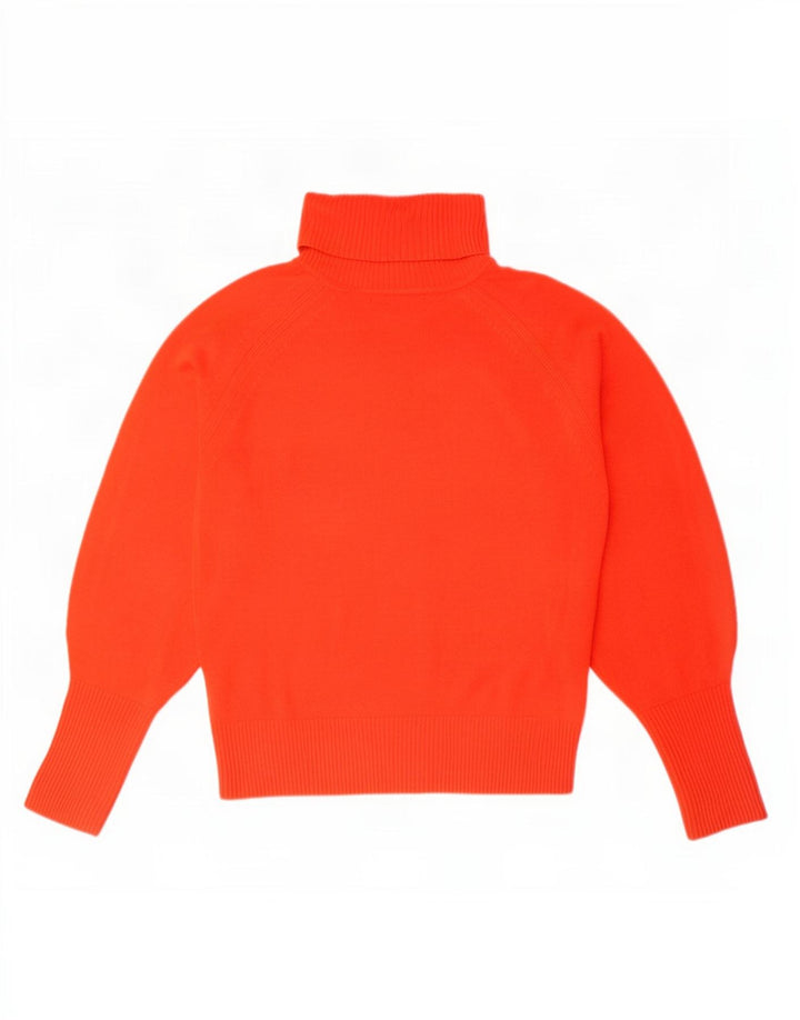Suéter feminino Marks & Spencer com gola redonda e acrílico vermelho pequeno Reino Unido 10