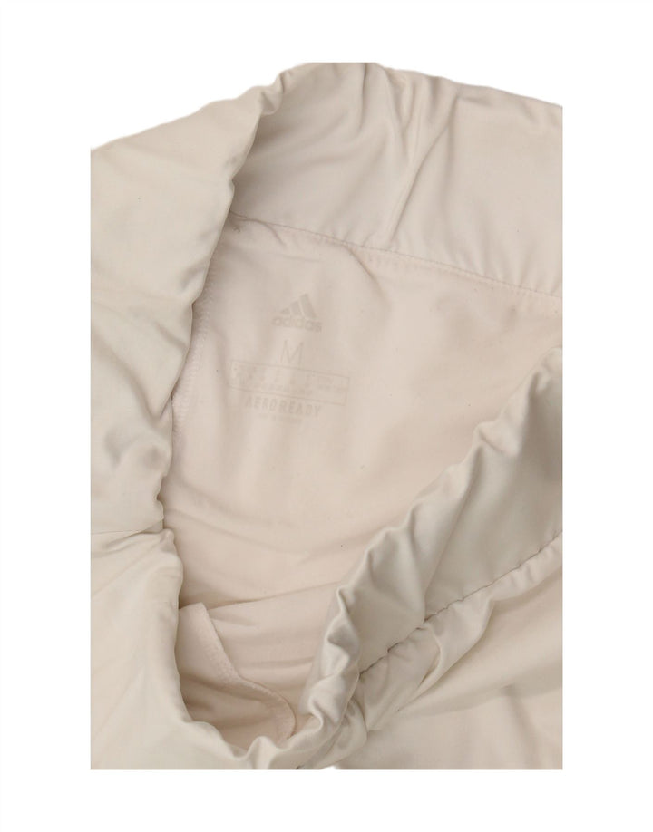 Adidas Womens Skort UK 12/14 Médio Branco Colorblock