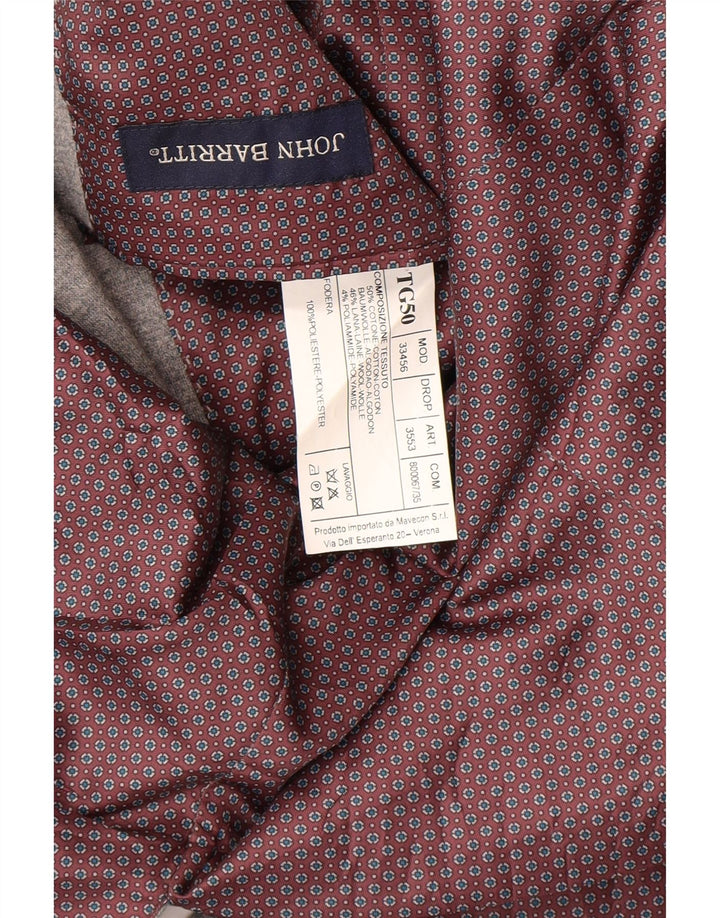 Jaqueta blazer feminina de 2 botões John Barritt IT 50 XL algodão cinza