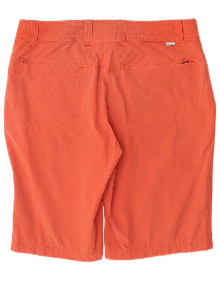 Shorts Chino Feminino ROHAN UK 12 Médio W32 Laranja Poliamida