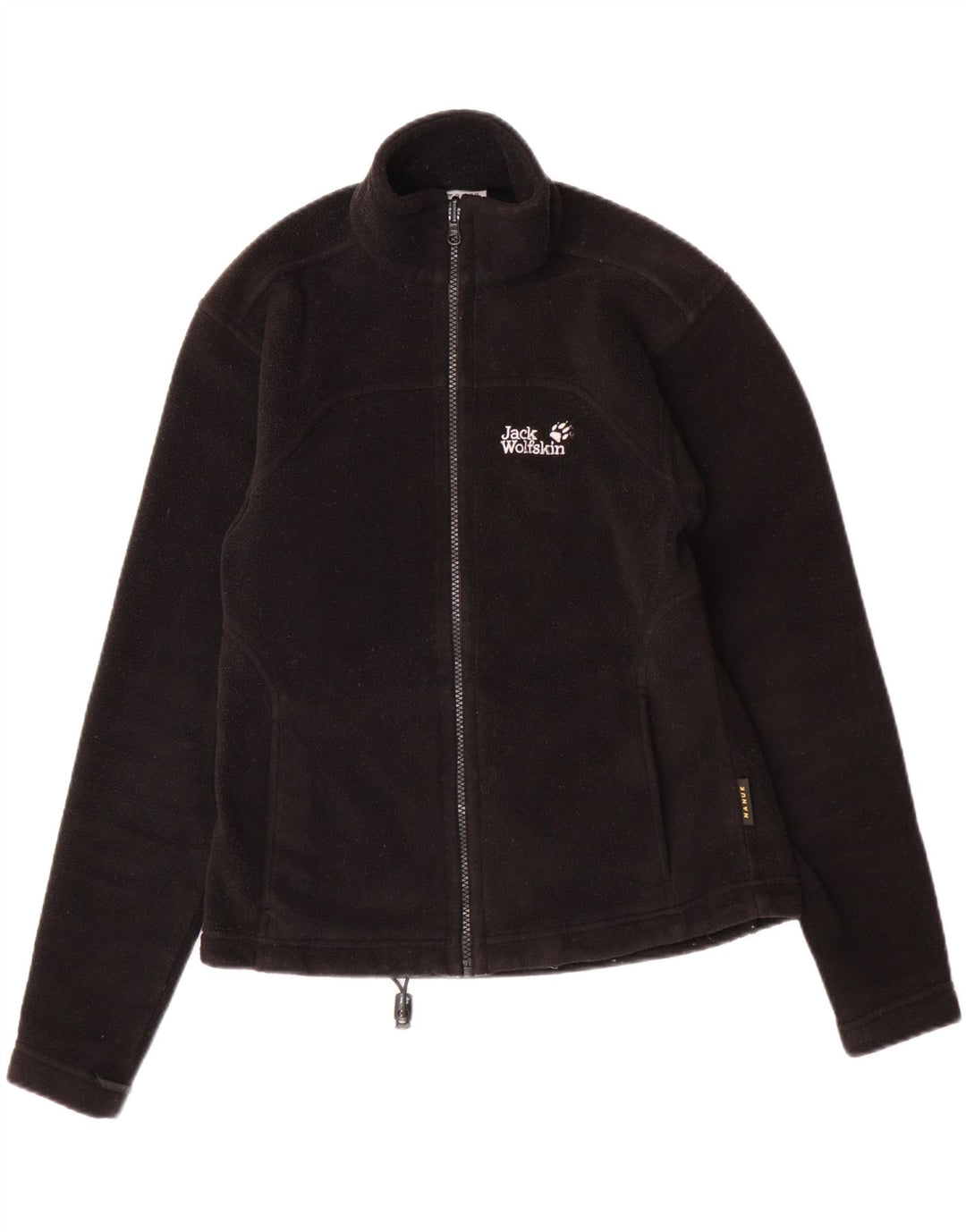 Jaqueta de lã feminina JACK WOLFSKIN Reino Unido 10 poliéster preto pequeno