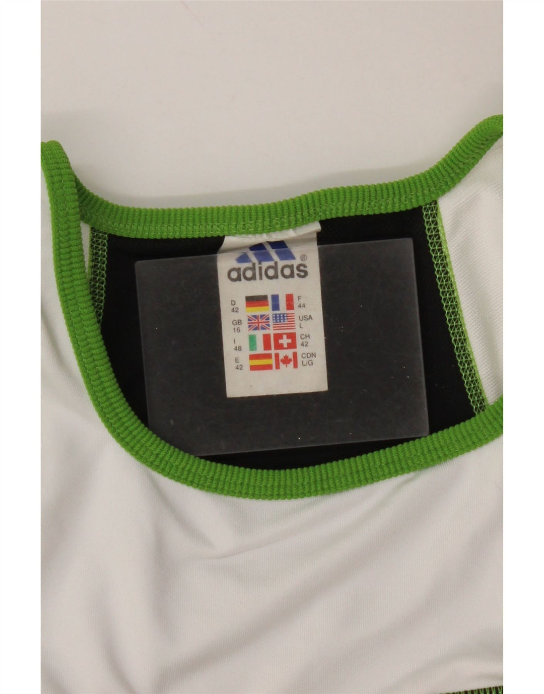 ADIDAS Womens Climalite Sport Bra Top UK 16 Large Black Colourblock