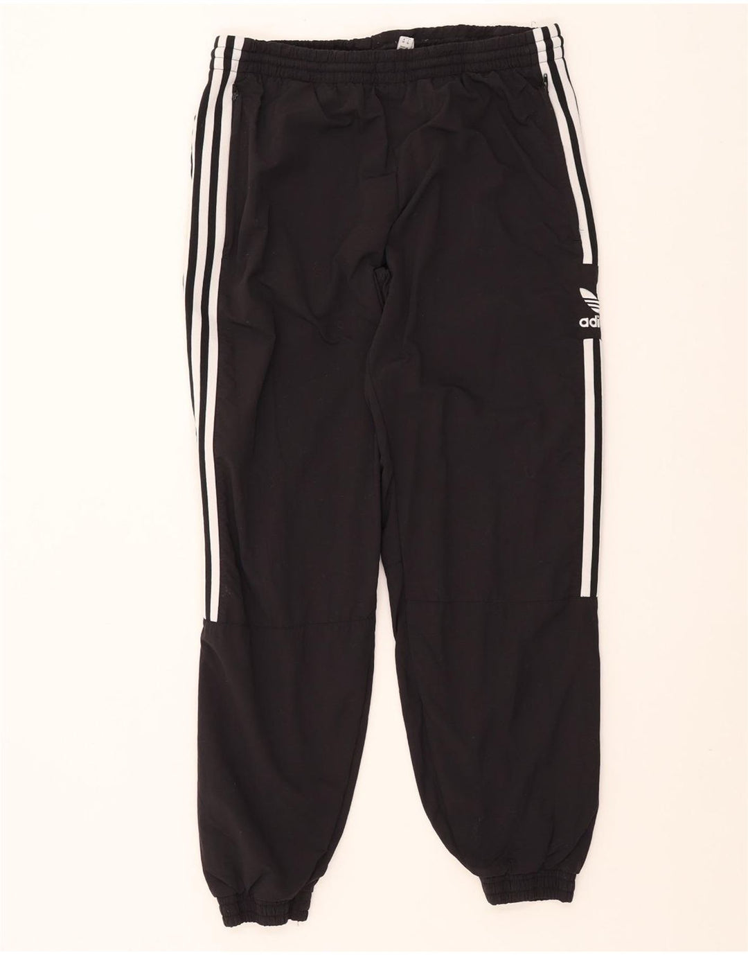 ADIDAS Mens Calças de treino Joggers Médio Preto Poliéster