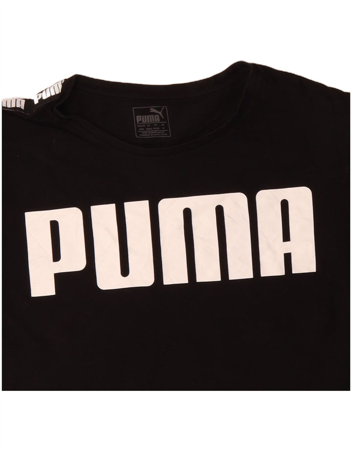 Camiseta masculina PUMA Graphic UK 14 médio preto