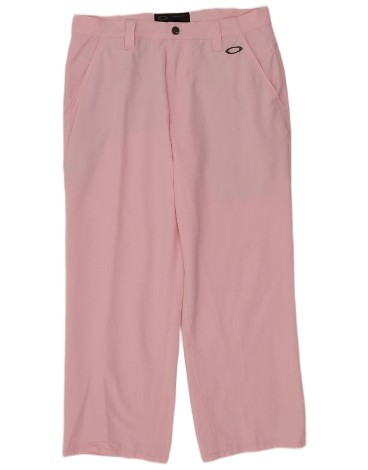 Calça Capri Chino Feminina Oakley W32 L26 Rosa Nylon