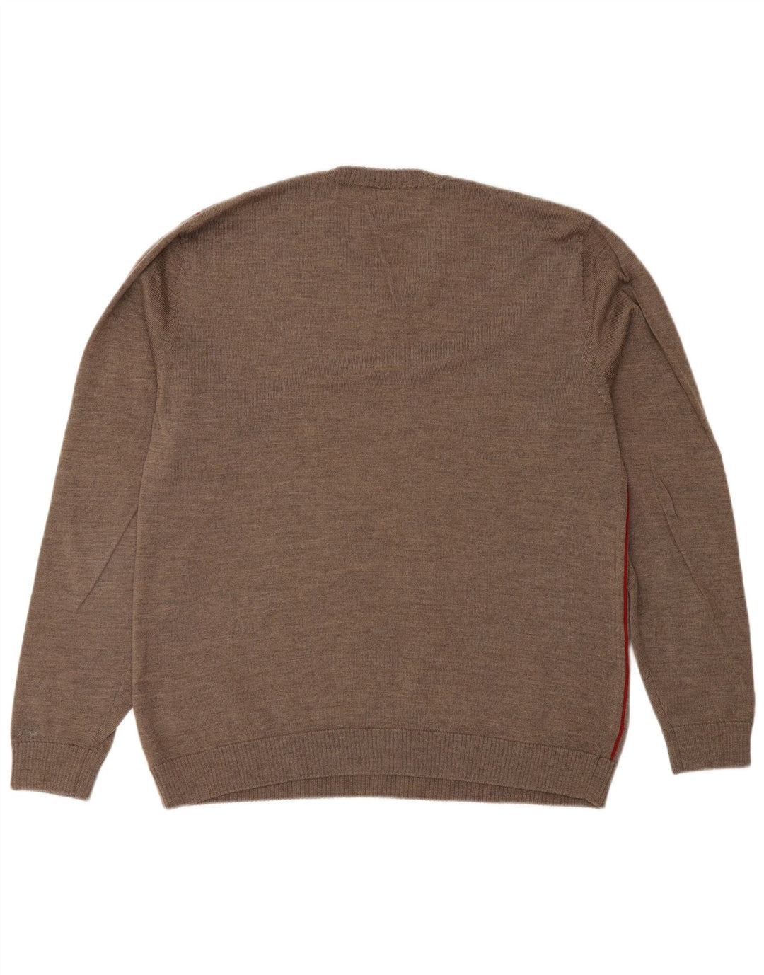 Suéter masculino Gap com decote em V grande lã merino listrada cinza