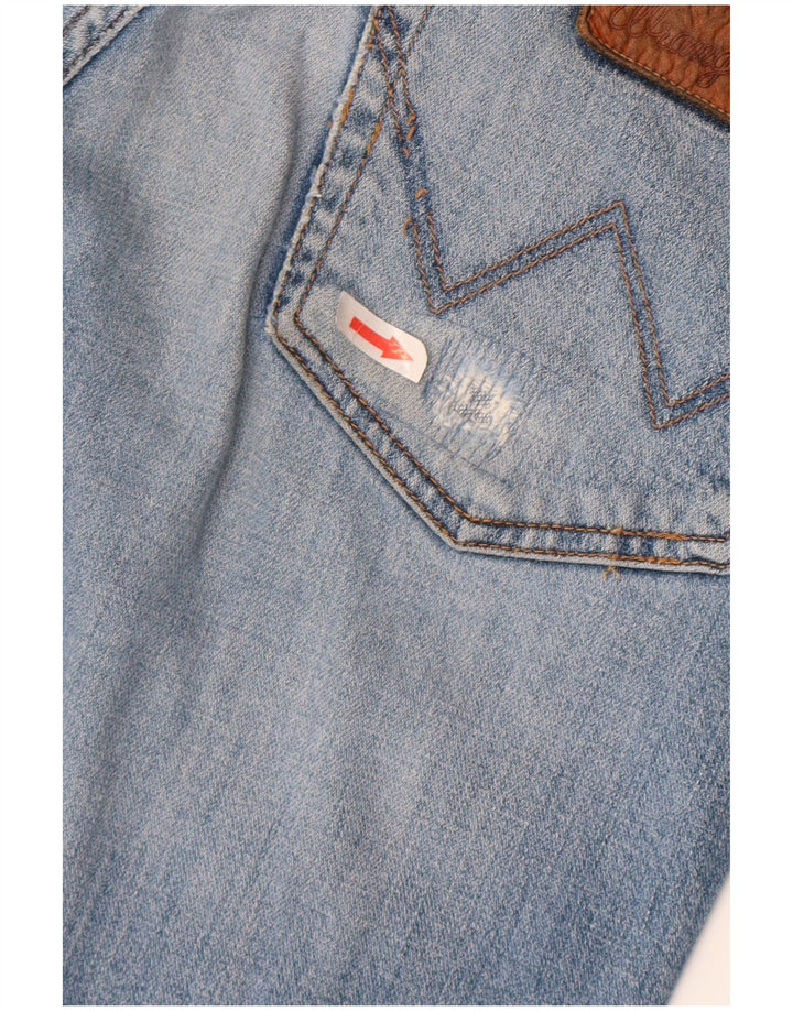 Wrangler Masculino Texas Straight Jeans W30 L32 Azul Algodão