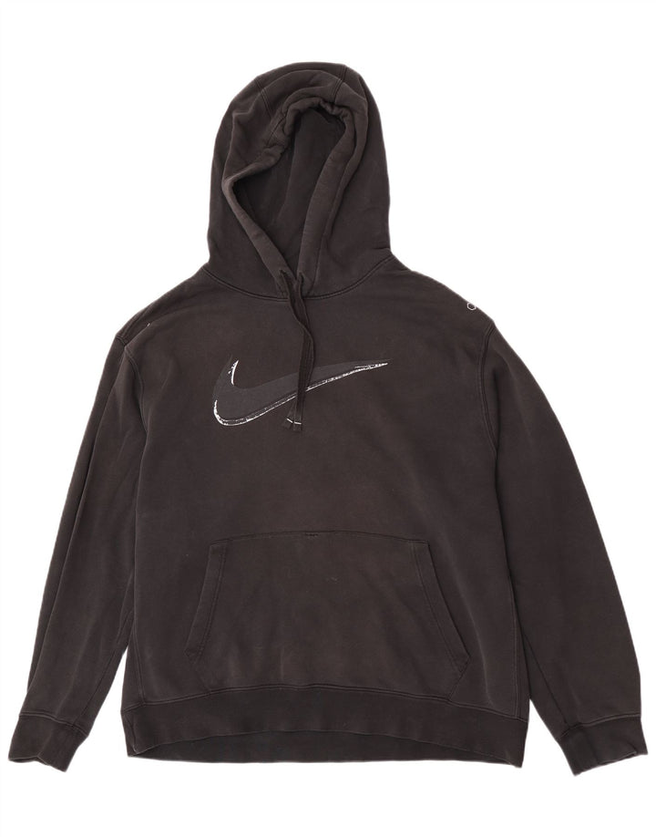 Nike masculino gráfico moletom com capuz XL preto algodão