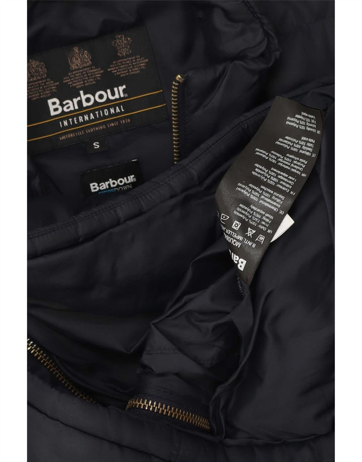 Jaqueta acolchoada masculina Barbour UK 36 poliéster azul marinho pequeno