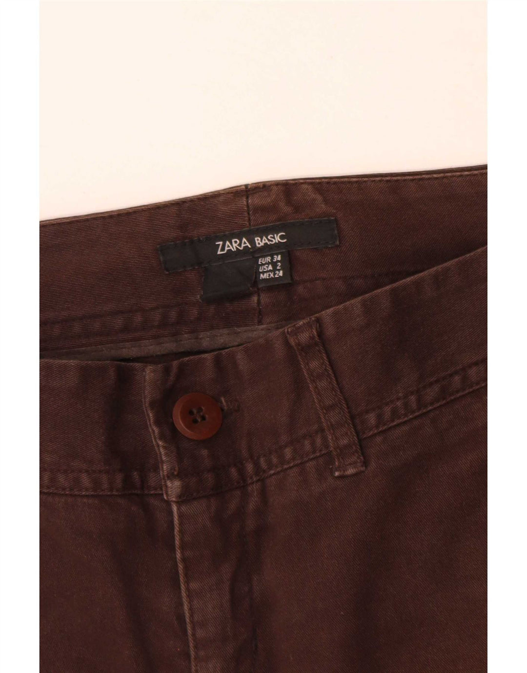 Zara Jeans Bootcut Feminino EU 34 2XS W24 L30 Marrom